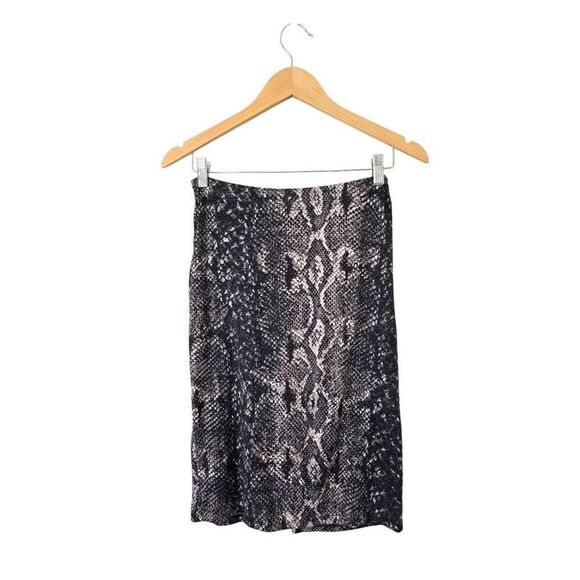 Halogen Snakeskin Print Pencil Tie Front Size Extra Small - Picture 3 of 4